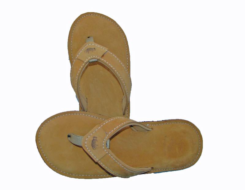 Deleon Blond Herren Leder Flip Flops von BlowfishFlipflops