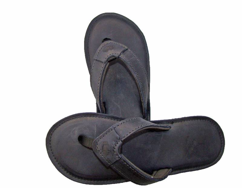 Herren Deleon Schwarz Leder Flip Flops von BlowfishFlipflops
