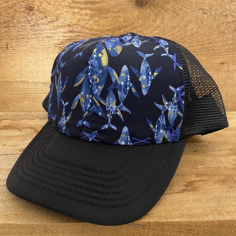 Wal Hut Kinder Kleinkind Trucker Hat Blowfish Designs von Blowfishdesignshats