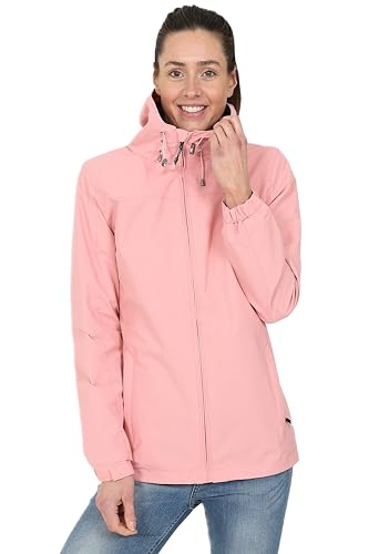 Blu Apparel Wasserdichte Regenjacke mit Kapuze für Damen (18, Rosa) von Blu Apparel