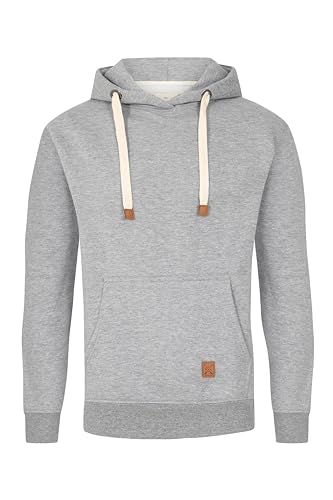 OH Herren Overhead Pullover Fleece Hoodie OH Hoody Kapuzenpullover Sweatshirt Grau Schwarz, Grey, XXL von Blu Apparel