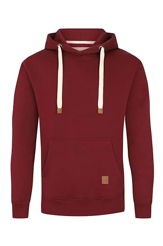 OH Herren Overhead Pullover Fleece Hoodie OH Hoody Kapuzenpullover Sweatshirt Grau Schwarz, Port, XXL von Blu Apparel