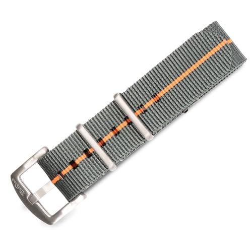 BluShark, Original Collection Uhrenarmband im Militär-Stil, wasserdicht, passend für alle Timepiece-Marken, strapazierfähiges Nylon-Uhrenzubehör mit Edelstahl-Schnalle, 18 mm, 20 mm, 22 mm und 24 mm BluShark, Original Collection Uhrenarmband im Militär-Stil, wasserdicht, passend für alle Timepiece-Marken, strapazierfähiges Nylon-Uhrenzubehör mit Edelstahl-Schnalle, 18 mm, 20 mm, 22 mm und 24 mm von BluShark