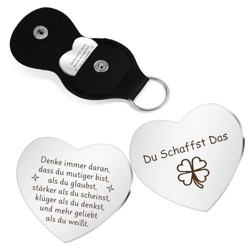 Glücksbringer,Glücksbringer Prüfung,Du Schaffst Das Geschenk,Mutmacher Geschenk,Kleeblatt Anhänger Glücksbringer Anhänger Glücksklee Abitur Geschenke Aufmunterung Geschenke Abschied Kollegin Kinder von Bluckincle