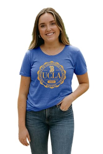 Blue 84 Damen NCAA Offiziell lizenziertes Tri-Blend T-Shirt Emblem von Blue 84