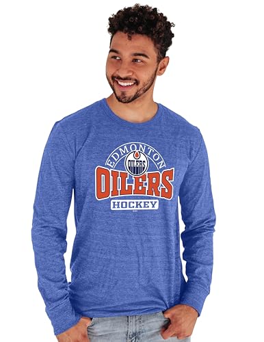 Blue 84 Herren NHL Offiziell lizenziertes Tri-Blend Langarm-T-Shirt Beards von Blue 84