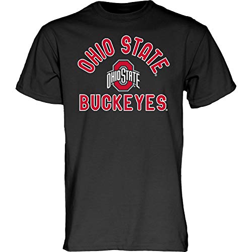 Blue 84 Herren T-Shirt Line Up Sekundärfarbe, Ohio State Buckeyes Schwarz, XX-Large von Blue 84