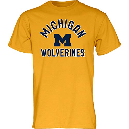 Blue 84 Herren T-Shirt Line Up Sekundärfarbe, Michigan Wolverines Gold, XX-Large von Blue 84