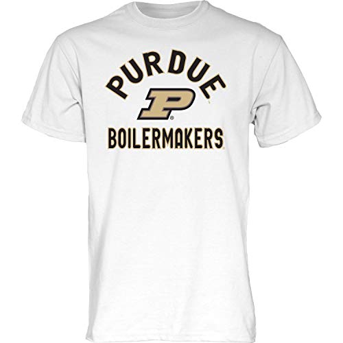 Blue 84 Herren T-Shirt Line Up Secondary Color, Herren, T-Shirt Line Up Sekundärfarbe, Purdue Boilermakers Weiß, Small von Blue 84