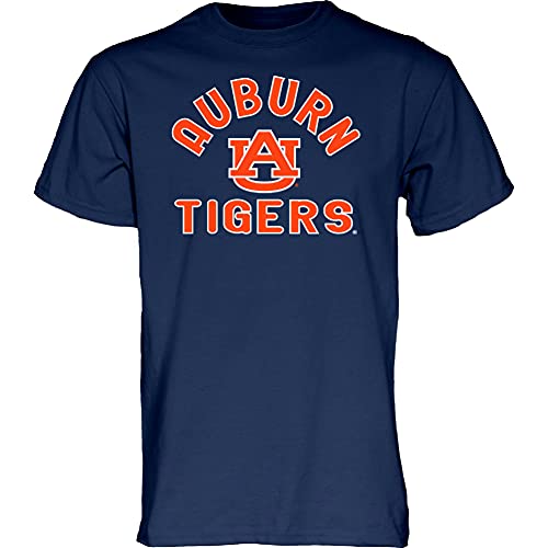Blue 84 Herren T-Shirt Line Up Team Color, Herren, T-Shirt Line Up Team-Farbe, Auburn Tigers Navy, Large von Blue 84