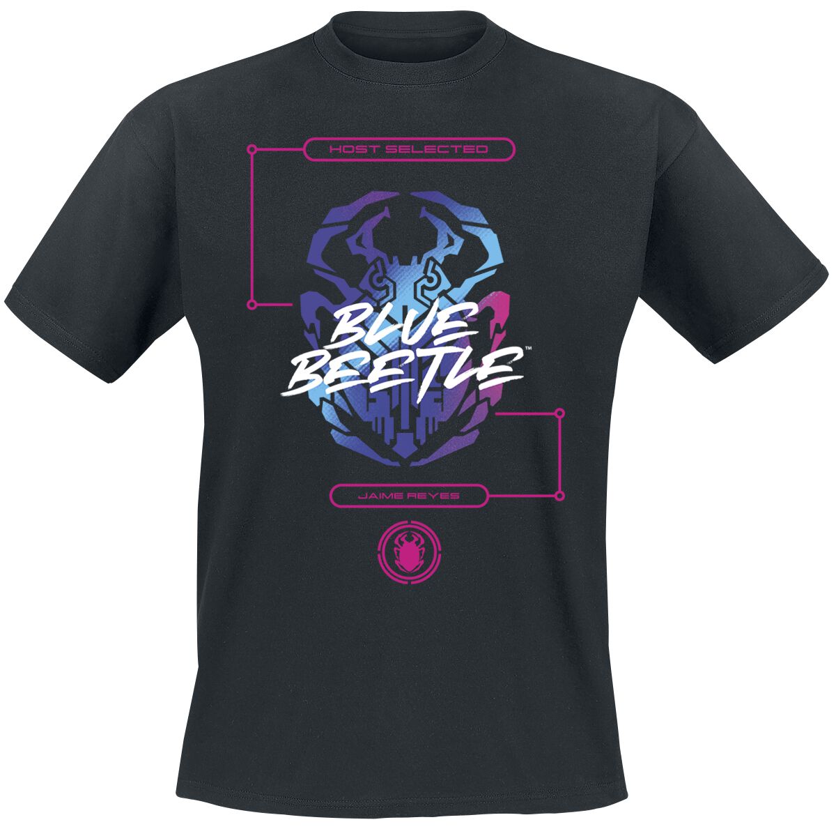 Blue Beetle - DC Comics T-Shirt - Logo - S bis XXL - für Männer - Größe M - schwarz  - Lizenzierter Fanartikel von Blue Beetle