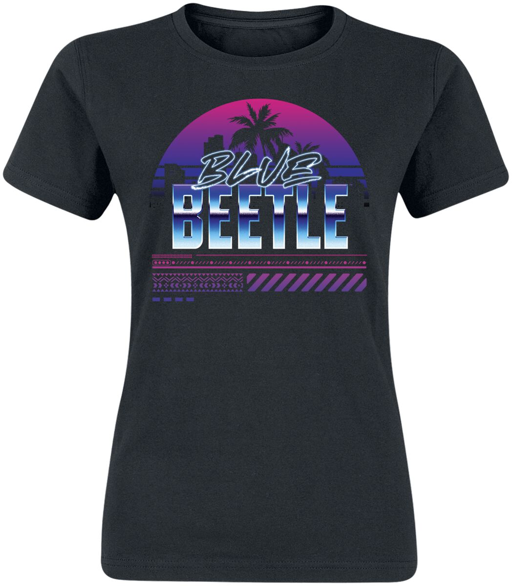 Blue Beetle Palm Sunset T-Shirt schwarz in M von Blue Beetle