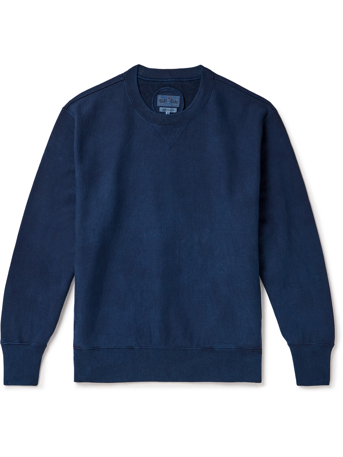Blue Blue Japan - Indigo-Dyed Cotton-Jersey Sweatshirt - Men - Blue - L von Blue Blue Japan