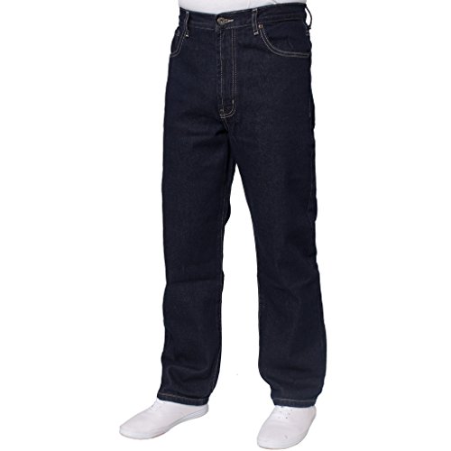 NEU HERREN GERADES BEIN Einfach schwer Works Jeans Denim Hose alle Hüfte große Größen - Indigo, 38W x 30L von Blue Circle