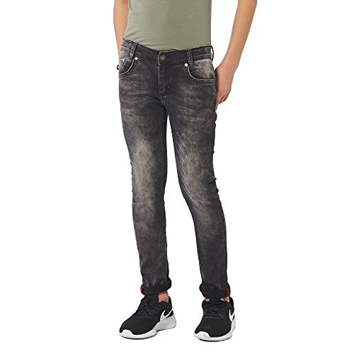 Blue Effect 0226 Jungen Ultrastretch Jeans, Schwarz (Black denim), 110 von Blue Effect