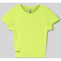 Blue Effect Boxy Fit T-Shirt mit Cut Out in Neon Gruen, Größe 140 von Blue Effect