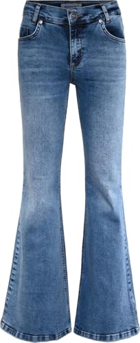 Blue Effect Girls Super Flared Jeans NORMAL medium Blue 170 von Blue Effect