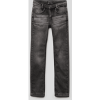 Blue Effect Jeans mit Label-Patch Modell 'Nos' in Mittelgrau Melange, Größe 140 von Blue Effect