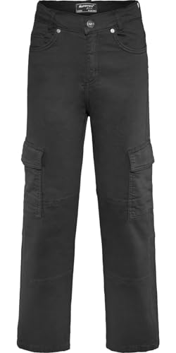 Blue Effect Jungen Baggy Cargo Hose Slim fit, Größe:146, Farbe:schwarz von Blue Effect