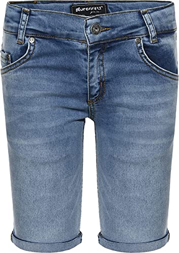 Blue Effect Jungen Shorts Jeans Ultra Stretch, Big, medium Blue, 140 von Blue Effect