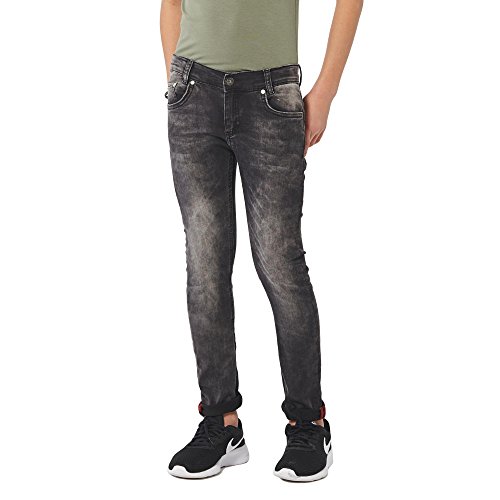 Blue Effect Jungen Slim Jeans - Skinny, Ultrastretch , Schwarz (Black denim) , 158 von Blue Effect