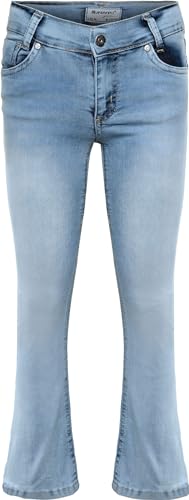 Blue Effect Mädchen Flared Jeans Hose Slim fit, Größe:140, Farbe:Light Blue von Blue Effect