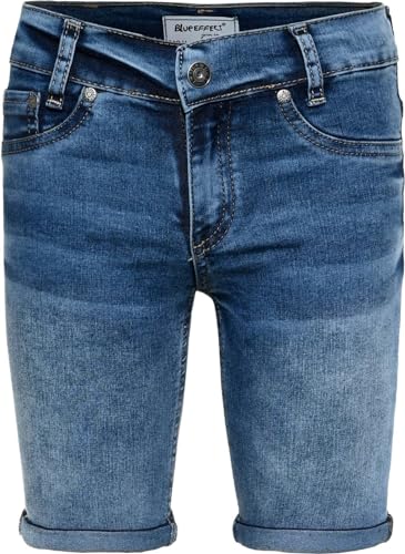 Blue Effect Mädchen Jeans Bermuda mit Beinumschlag, Slim Blau (Blue medium 9719) 116 von Blue Effect