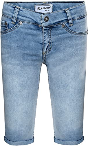 Blue Effect Mädchen Jeans Capri mit Beinumschlag, Slim Blau (Light Blue9771) 128 von Blue Effect