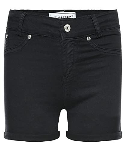 Blue Effect Mädchen Jeans Short High Waist, Regular, schwarz, 146 von Blue Effect