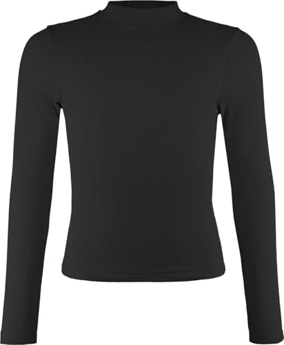 Blue Effect Mädchen Langarmshirt festlich, Größe:164/170, Farbe:schwarz von Blue Effect