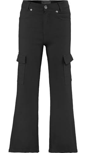 Blue Effect Mädchen Wide Leg Cargo Pant Slim fit, Größe:134, Farbe:schwarz von Blue Effect