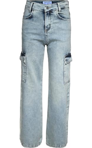 Blue Effect Mädchen Wide Leg Cargojeans Slim fit, Größe:134, Farbe:Light Blue von Blue Effect
