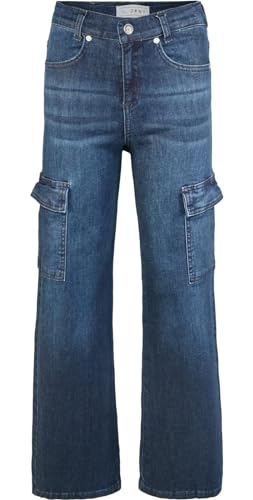 Blue Effect Mädchen Wide Leg Cargojeans Slim fit, Größe:146, Farbe:Dark Blue von Blue Effect