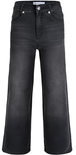 Blue Effect Mädchen Wide Leg Jeans Hose high Waist Slim fit, Größe:140, Farbe:Black von Blue Effect