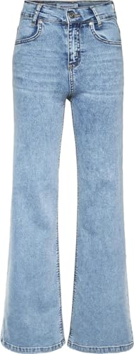 Blue Effect Mädchen Wide Leg Jeans Hose high Waist Slim fit, Größe:152, Farbe:Light Blue von Blue Effect