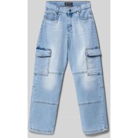 Blue Effect Regular Fit Jeans mit Cargotaschen in Hellblau, Größe 152 von Blue Effect
