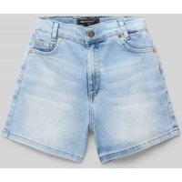Blue Effect Regular Fit Jeansshorts mit Label-Patch in Hellblau, Größe 164 von Blue Effect