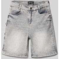 Blue Effect Relaxed Fit Jeansshorts im 5-Pocket-Design in Mittelgrau Melange, Größe 158 von Blue Effect