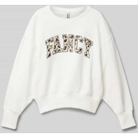 Blue Effect Sweatshirt mit Label-Print in Weiss, Größe 164 von Blue Effect