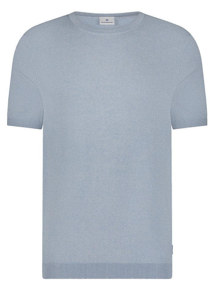 Blue Industry Lebelz Cornelius T-Shirt Blue Industries Strickshirt 1/2 Arm - hellblau XL (1-tlg) von Blue Industry Lebelz Cornelius
