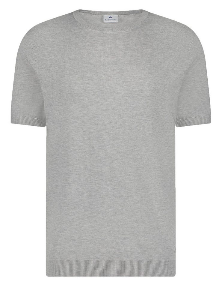 Blue Industry Lebelz Cornelius T-Shirt Blue Industries Strickshirt 1/2 Arm - hellgrau (1-tlg) von Blue Industry Lebelz Cornelius