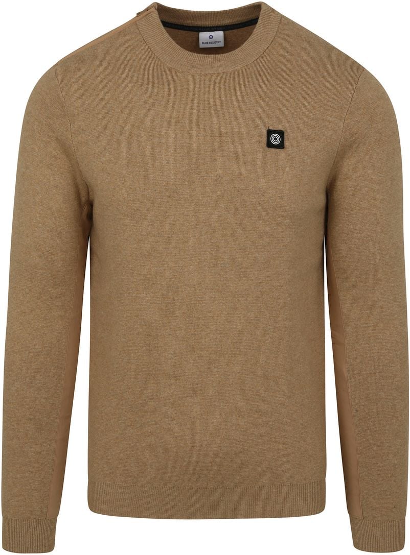 Blue Industry Pullover Beige Reißverschluss - Größe L von Blue Industry