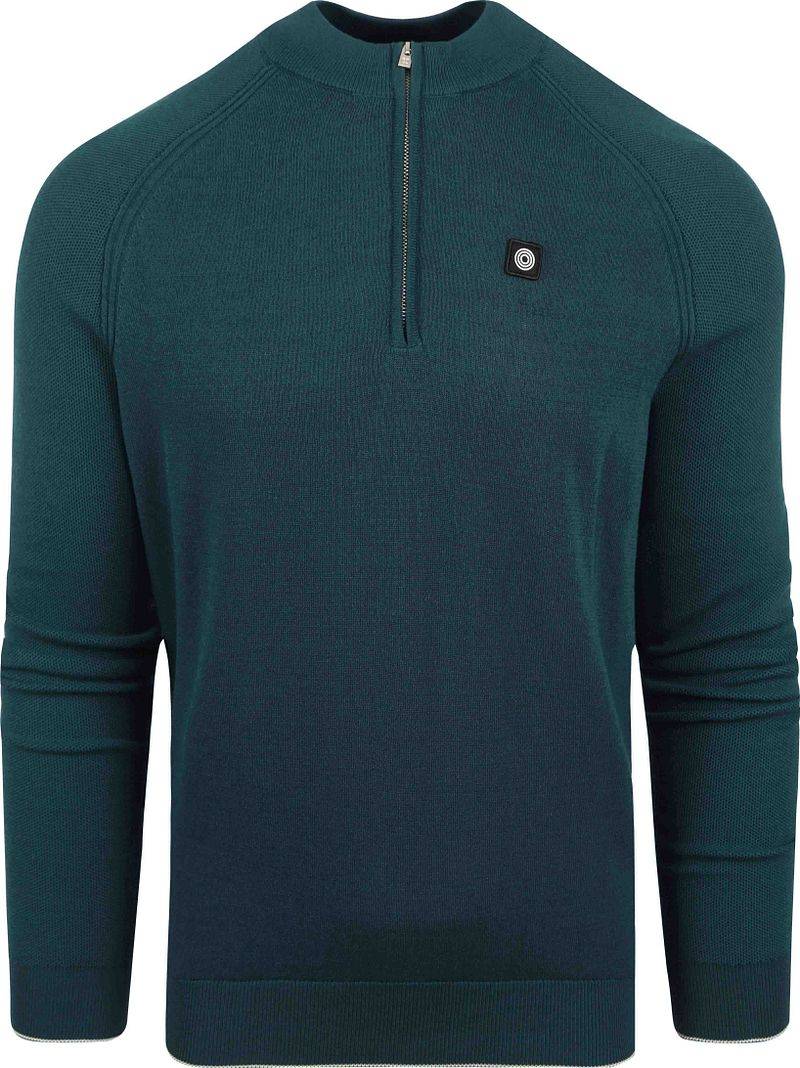 Blue Industry Half Zip Pullover Dunkelgrün - Größe XXL von Blue Industry