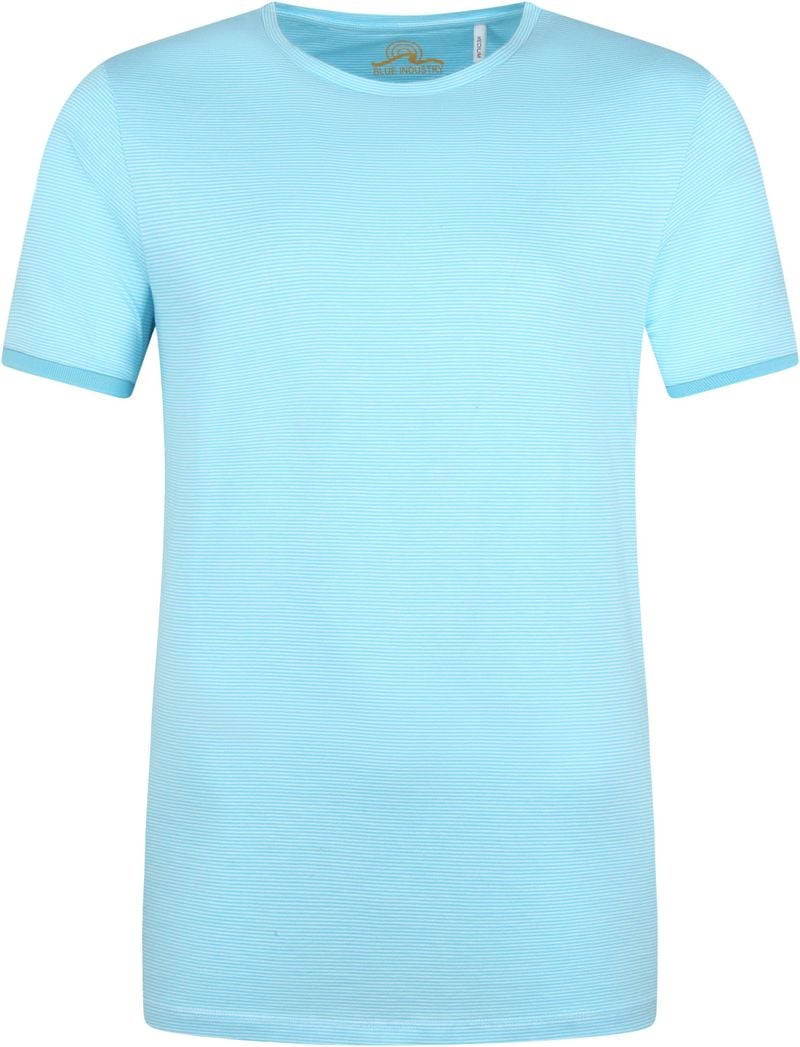 Blue Industry M86 T-Shirt Streifen Blau - Größe L von Blue Industry