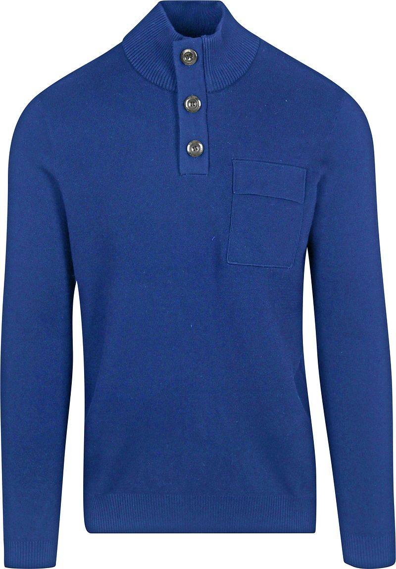 Blue Industry Mocker Pullover Kobaltblau - Größe XXL von Blue Industry