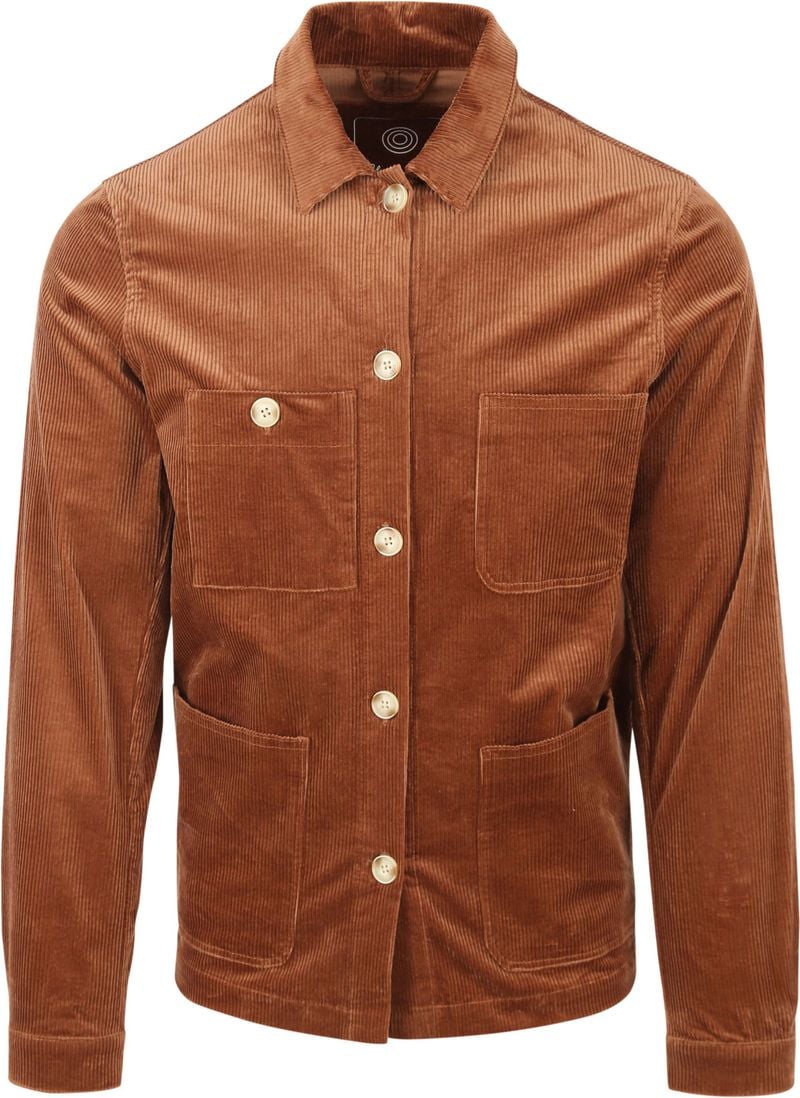 Blue Industry Overshirt Cord Cognac - Größe S von Blue Industry