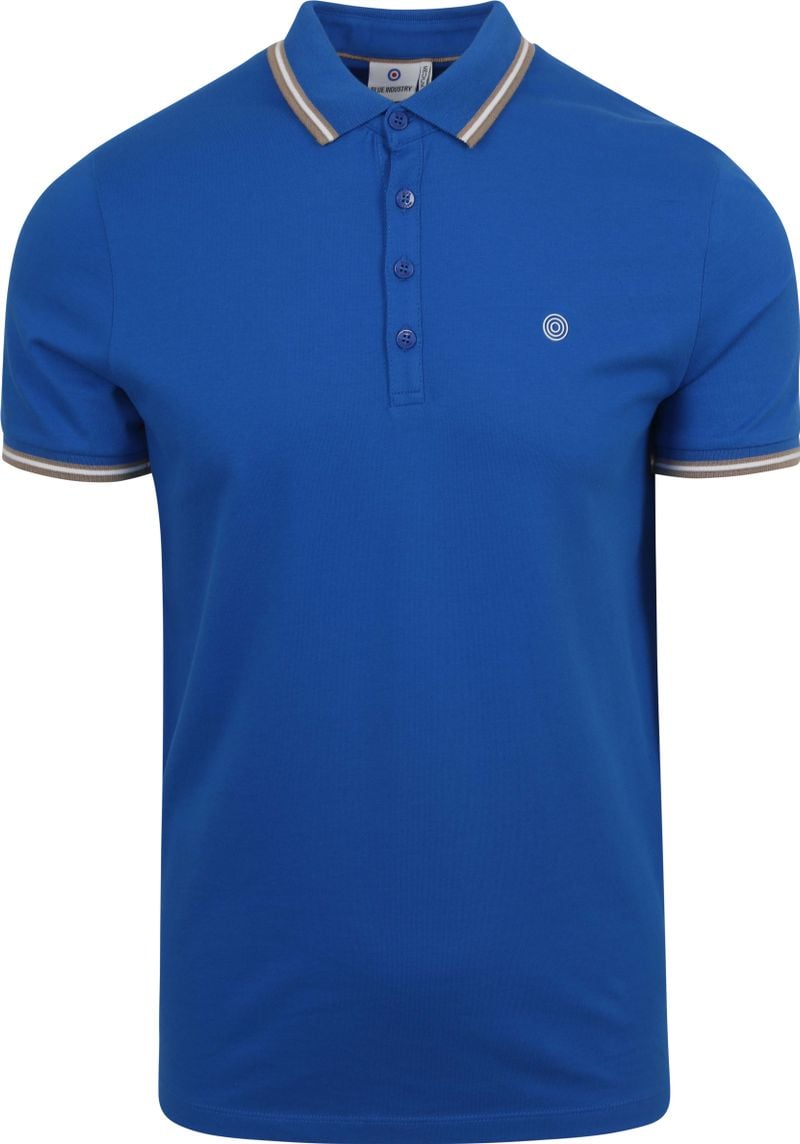 Blue Industry Piqué Poloshirt Kobaltblau - Größe XXL von Blue Industry