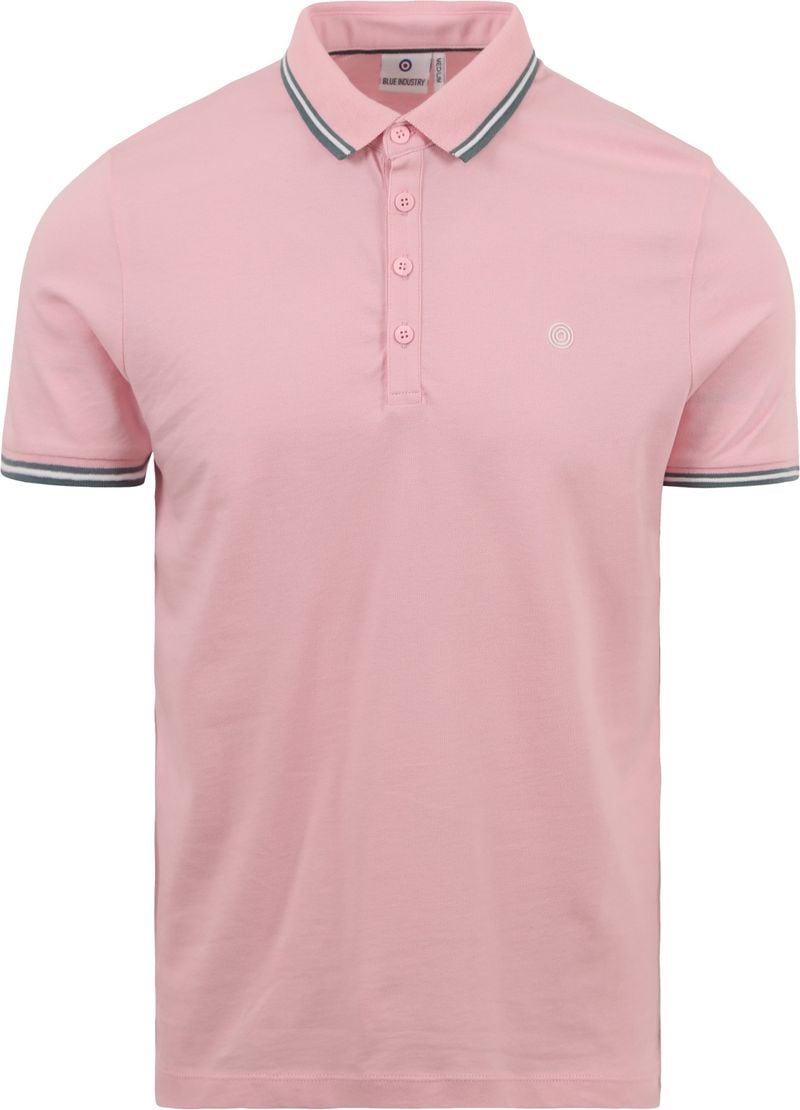 Blue Industry Piqué Poloshirt Rosa - Größe L von Blue Industry