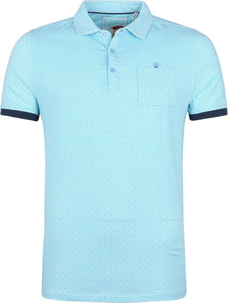 Blue Industry Polo Shirt M83 Aqua Blau - Größe L von Blue Industry