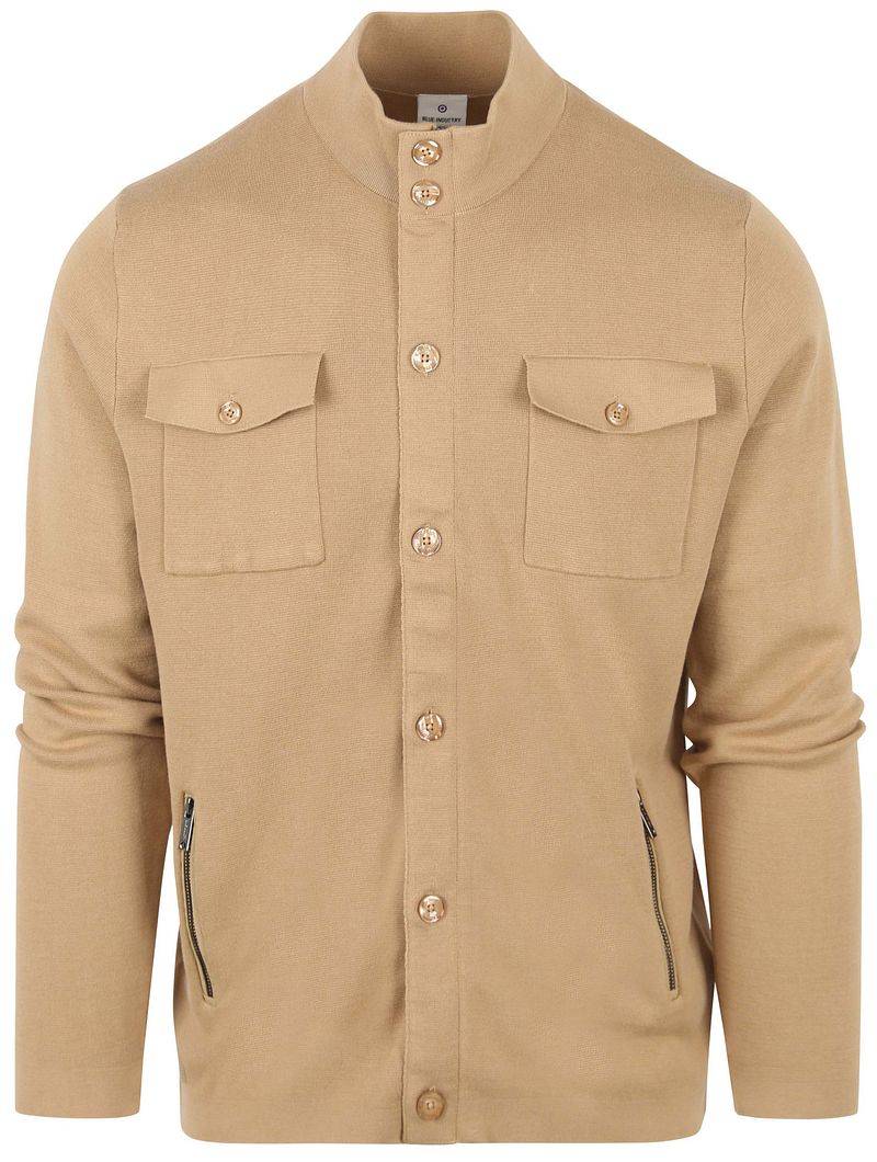 Blue Industry Reißverschluss-Jacke Camel - Größe XXL von Blue Industry